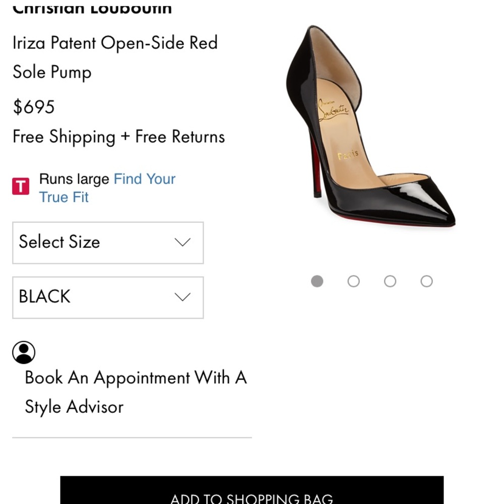 Women’s louboutin black heels